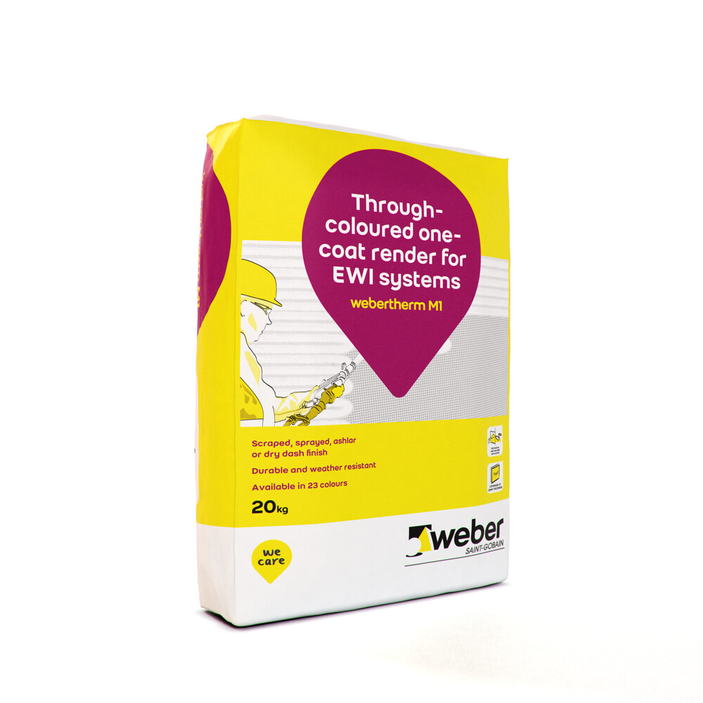 webertherm M1 — mineral one coat external insulation render for use with EWI systems webertherm M1 — mineral one coat external insulation render for use with EWI systems
